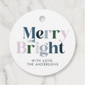 ブライトメリータイポグラフィフォントクリスマス フェイバータグ (裏面)