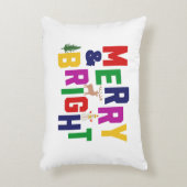 ブライトメリーパインツリートインデア雪だるま アクセントクッション (正面(垂直))