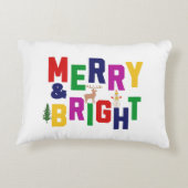 ブライトメリーパインツリートインデア雪だるま アクセントクッション (裏面)