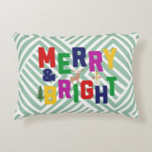 ブライトメリーパインツリートインデア雪だるま アクセントクッション (正面)