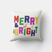 ブライトメリーパインツリートインデア雪だるま クッション (裏面)