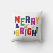 ブライトメリーパインツリートインデア雪だるま クッション (正面)