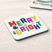 ブライトメリーパインツリートインデア雪だるま コースター (左側)