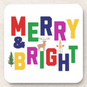 ブライトメリーパインツリートインデア雪だるま コースター (正面)