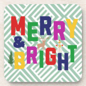 ブライトメリーパインツリートインデア雪だるま コースター (正面)