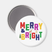 ブライトメリーパインツリートインデア雪だるま マグネット (正面/裏面)