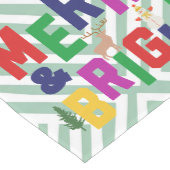 ブライトメリーパインツリートインデア雪だるま ミディアムテーブルランナー (コーナー)