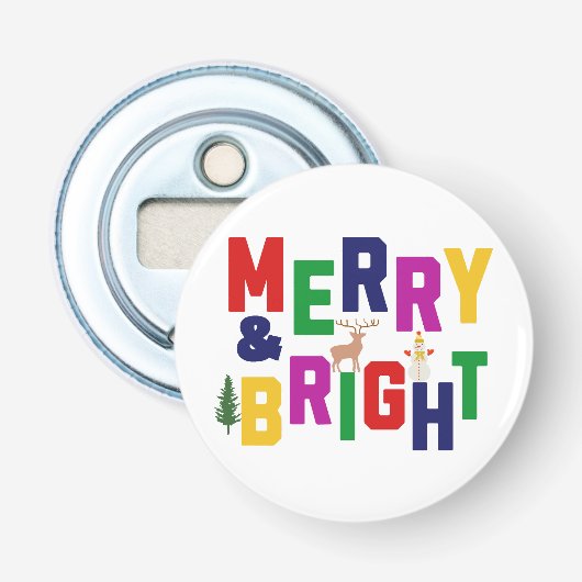 ブライトメリーパインツリートインデア雪だるま 栓抜き (正面)