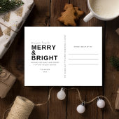 ブライトメリーファミリーフォトクリスマスホリデー ポストカード