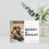 ブライトメリーファミリーフォトホリデー ポストカード (スタンド正面)