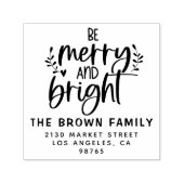 ブライトメリーファミリー名差出人住所 セルフインキングスタンプ (デザイン)