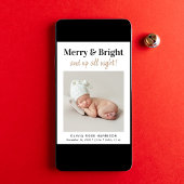 ブライトメリーフォトクリスマスホリデー誕生 案内状