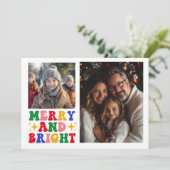 ブライトメリーフォトフラットホリデーカード シーズンカード (スタンド正面)