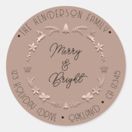 ブライトメリーホリデーアドレスリースディアローズスキン ラウンドシール