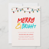 ブライトメリーホリデークリスマス招待状 招待状 (正面)
