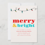 ブライトメリーホリデークリスマス招待状 招待状 (正面)