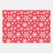 ブライトメリーホリデー雪だるまクリスマス ラッピングペーパーシート (正面3)