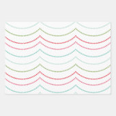 ブライトメリーホリデー雪だるまクリスマス ラッピングペーパーシート (正面2)