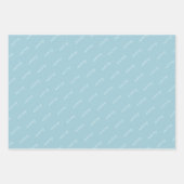 ブライトメリーレッドニット編み物ファミリーホリデー ラッピングペーパーシート (正面3)