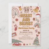 ブライトメリーレトロクリスマスホリデーパーティー 招待状 (正面)