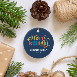 ブライトメリーレトロファカラフルミリ セラミックオーナメント