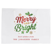 ブライトメリーレトロモダンフェスティバルクリスマス ラージペーパーバッグ (裏面)