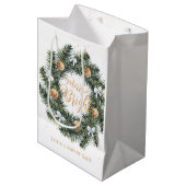 ブライトメリー・クリスマスリース・ホリデー・カンパニー ミディアムペーパーバッグ (正面アングル)