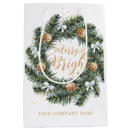 ブライトメリー・クリスマスリース・ホリデー・カンパニー ミディアムペーパーバッグ