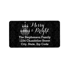 ブライトメリー・ブラック・シャンデリア・ホリデー ラベル