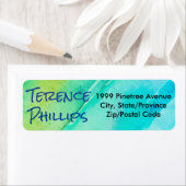 ブライトモダントレンディーヒップスター差出人住所ラベル ラベル (インサイチュ)