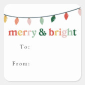 ブライトモダンメリー・ホリデー・ギフト スクエアシール (正面)
