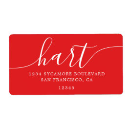 ブライトモダンレッドファミリー差出人住所 ラベル