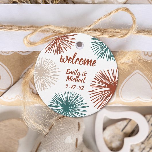 ブライトモダン抽象芸術ダークティール(緑がかった色)銅ビスクギ フェイバータグ