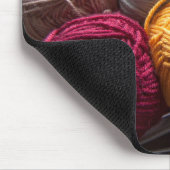 ブライトヤーンウール編み物クロチェットメーカーマウスパッド マウスパッド (コーナー)