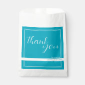 ブライトリッチスカイブルーありがとう好意バッグ フェイバーバッグ (正面)
