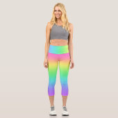 ブライトレインボーはかりで測カプリレギンス カプリレギンス (正面)