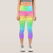 ブライトレインボーはかりで測カプリレギンス カプリレギンス (正面)