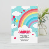 ブライトレインボーアーチパーティの招待状 招待状 (スタンド正面)