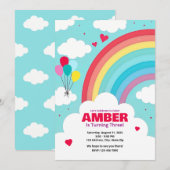 ブライトレインボーアーチパーティの招待状 招待状 (正面/裏面)