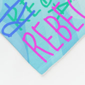 ブライトレインボーガールズカワイイパーソナライズされた名前をカスタムする フリースブランケット (角)