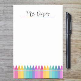 ブライトレインボークレヨンズプリスクール先生 ポストイット