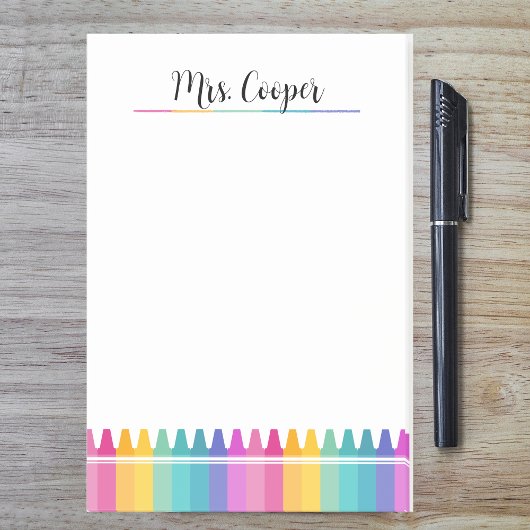 ブライトレインボークレヨンズプリスクール先生 ポストイット