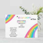 ブライトレインボーバースデーパーティーへの招待 招待状 (スタンド正面)