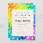 ブライトレインボーヘキサモダンゴン卒業パーティー 招待状 (正面/裏面)