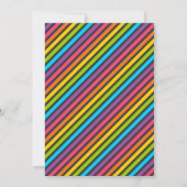 ブライトレインボーベビースプリンクル傘招待状 招待状 (裏面)