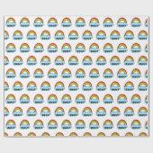 ブライトレインボーベビー誕生賛美ズ誕生ミラクル ラッピングペーパー (フラット)