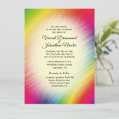 ブライトレインボー結婚式招待状 招待状 (スタンド正面)