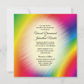ブライトレインボー結婚式招待状 招待状 (正面)