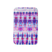 ブライトレッドイエロー抽象芸術アート バスマット (正面縦)