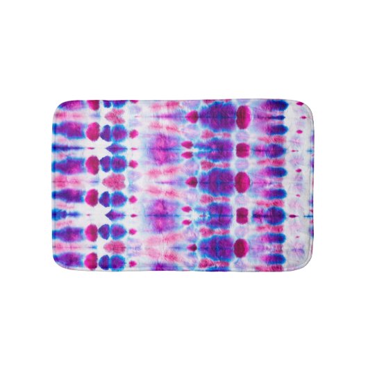 ブライトレッドイエロー抽象芸術アート バスマット (正面)